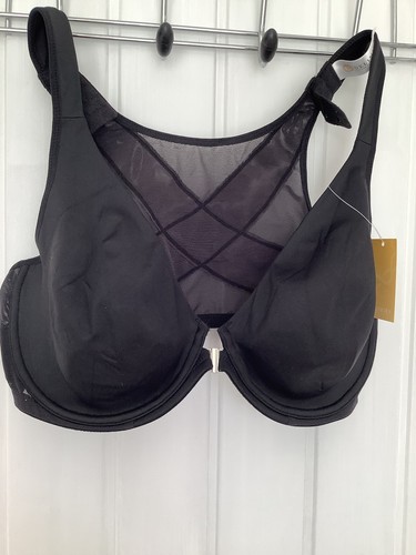 Black unpadded front closure - ,