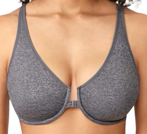 Delimira front closure bra - front,