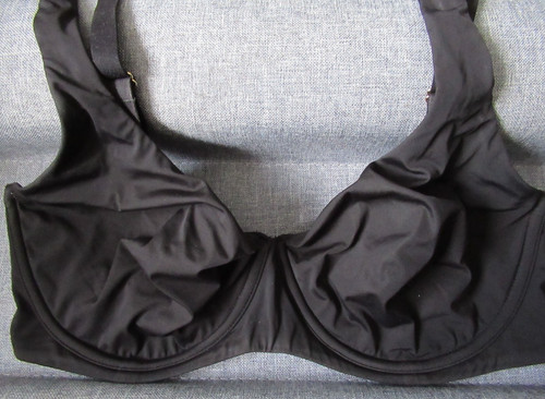 Delimira black shirt bra - black,